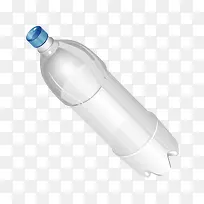 矢量透明塑料瓶子