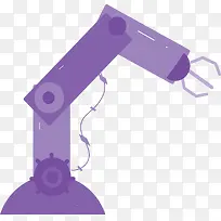 科技感紫色机械臂