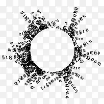 复古字母花纹