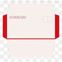 红色简洁信封PNG
