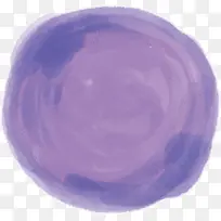 紫色圆形水彩