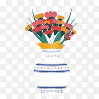卡通插花