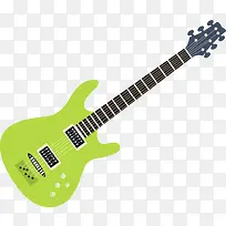 小清新绿色吉他