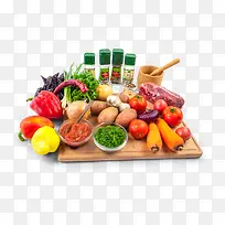 实物美食海报食材素材