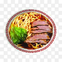 产品实物牛肉汤面卤肉面