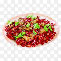 产品实物特色麻辣鸡块
