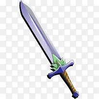 紫色游戏刀剑工具