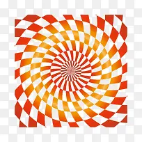 彩色几何螺旋纹理图