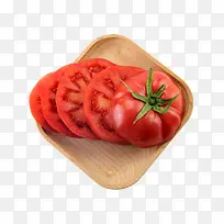 一碟新鲜的西红柿设计