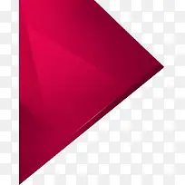 红色三角块装饰
