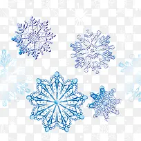 矢量雪花服装印花