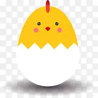 复活节可爱黄色小鸡