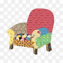 卡通彩色个性设计沙发