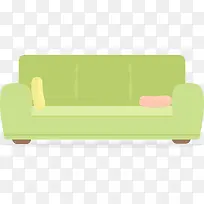 草绿色沙发