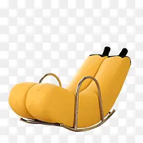 创意懒人沙发黄色香蕉躺椅摇摇椅