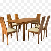 4-6人饭桌椅组合餐桌