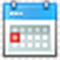 蓝色的日历图标