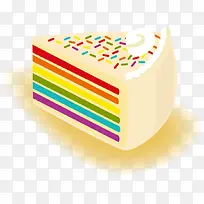 矢量彩虹蛋糕