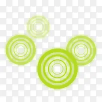 绿色光圈装饰图案