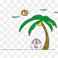 海边椰子树