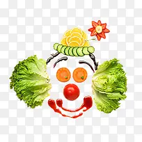 创意水果蔬菜小丑造型设计