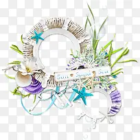 漂亮花环相框