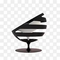 黑白蛋壳型装饰椅子