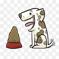 卡通图案宠物 斑点狗
