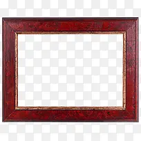 长方形复古红木相框