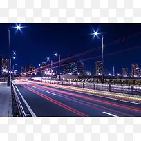欧洲城市道路夜景