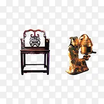 中国风收藏品椅子