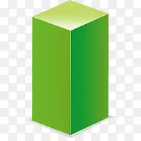 正方形花框绿色长方形