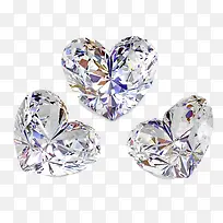 耀眼钻石女性珠宝心形素材图片