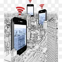 智能手机与城市建筑