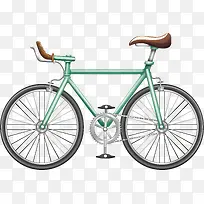 薄荷绿自行车