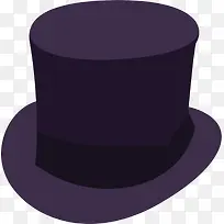 紫色高级复古礼帽