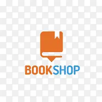 橙色书籍书店logo