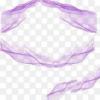 紫色丝带间隔条