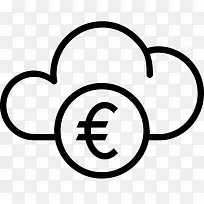 云货币数据欧元金融钱存储货币-