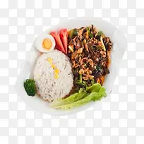 鱼香肉丝饭美味佳肴
