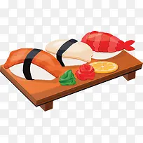 日本美味生鱼片饭团