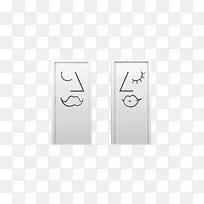 洗手间标识免抠PNG