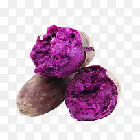 剥开的大紫薯设计元素
