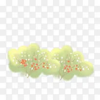 水彩树木