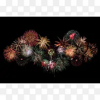 七彩焰火时尚背景