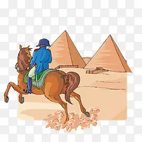 骑着马的埃及人