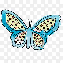 斑点花纹的蝴蝶设计