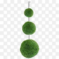 绿色植物球挂饰