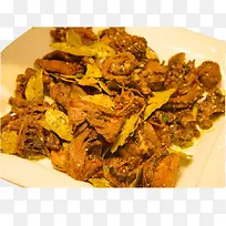 茶树菇炒鸭