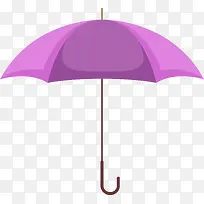 紫色卡通雨伞